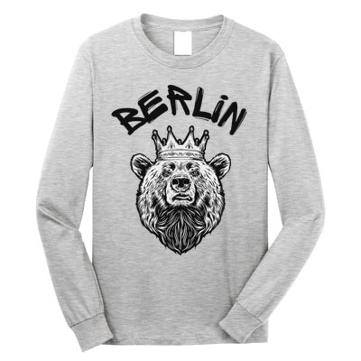 Berliner Bear Crown Berlin Graffiti City Vibes Art Long Sleeve Shirt