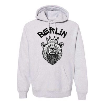 Berliner Bear Crown Berlin Graffiti City Vibes Art Premium Hoodie