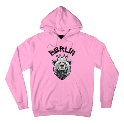 Berliner Bear Crown Berlin Graffiti City Vibes Art Hoodie