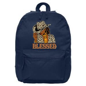 Blessed Black Cow Western Swag African Christian Woman 16 in Basic Backpack