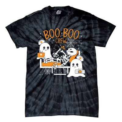 Boo Boo Crew Halloween Nurse Pediatric Nurse Or Nurse Tie-Dye T-Shirt