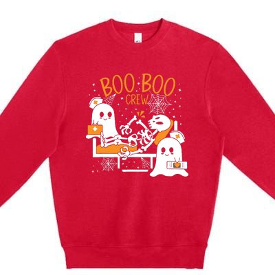 Boo Boo Crew Halloween Nurse Pediatric Nurse Or Nurse Premium Crewneck Sweatshirt