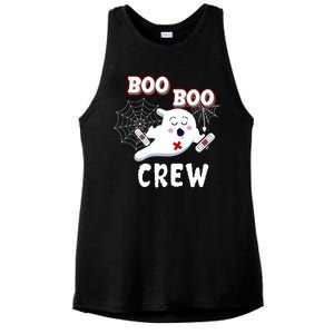 Boo Boo Crew Cute Nurse Ghost Ladies PosiCharge Tri-Blend Wicking Tank