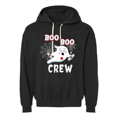 Boo Boo Crew Cute Nurse Ghost Garment-Dyed Fleece Hoodie