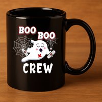 Boo Boo Crew Cute Nurse Ghost 11oz C Handle Ceramic Mug
