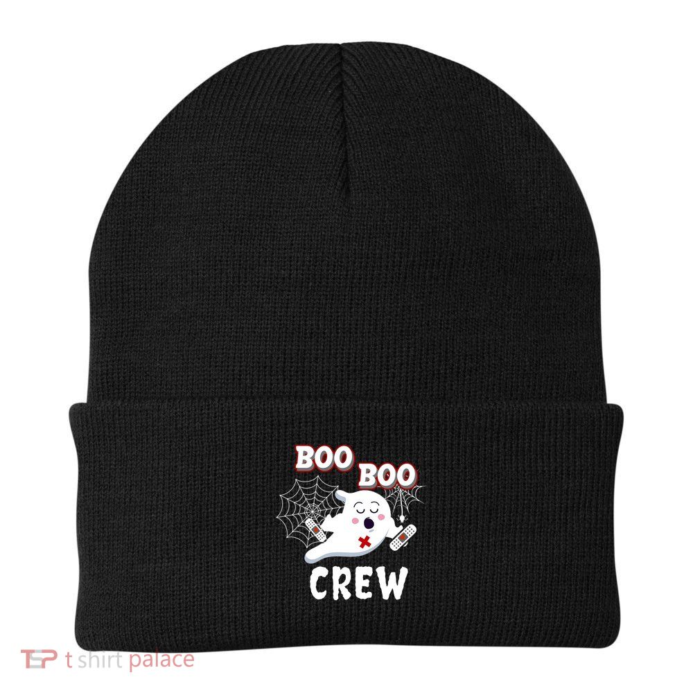 Boo Boo Crew Cute Nurse Ghost Knit Cap Winter Beanie