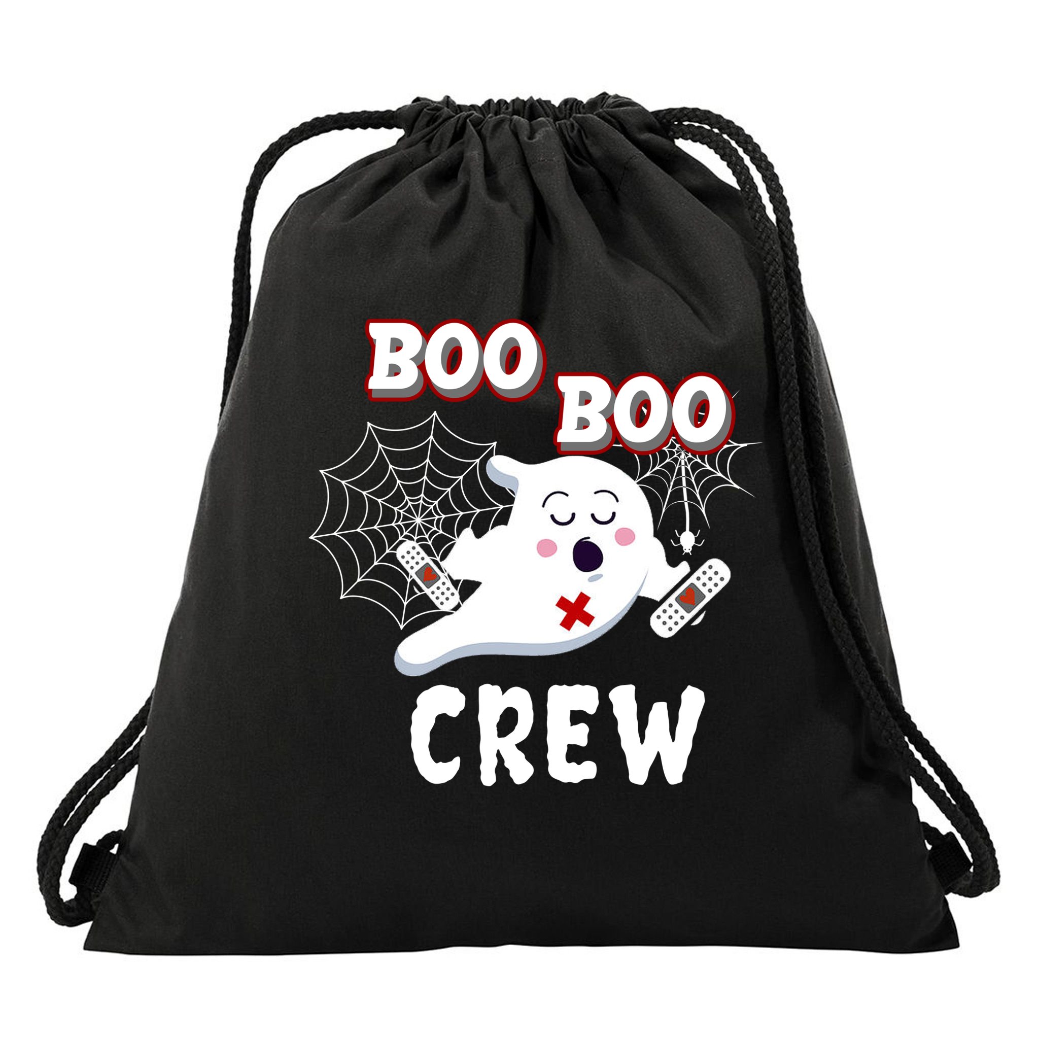 Boo Boo Crew Cute Nurse Ghost Drawstring Bag
