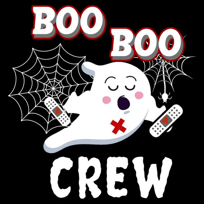 Boo Boo Crew Cute Nurse Ghost Drawstring Bag
