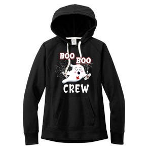 Boo Boo Crew Cute Nurse Ghost Women's Fleece Hoodie