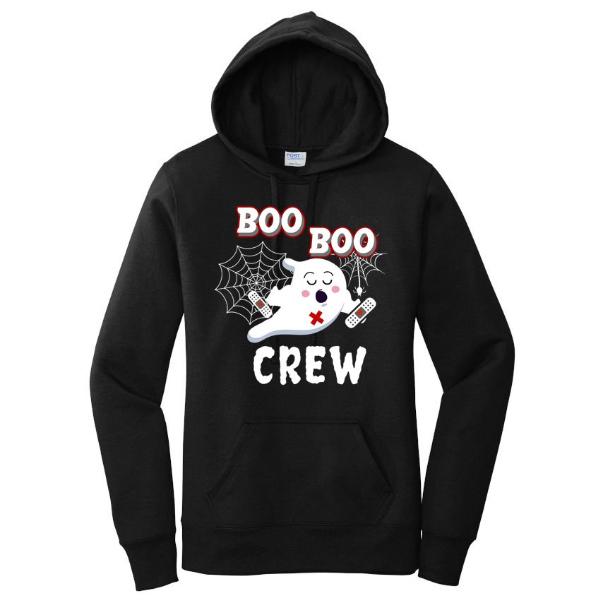 Boo Boo Crew Cute Nurse Ghost Women's Pullover Hoodie