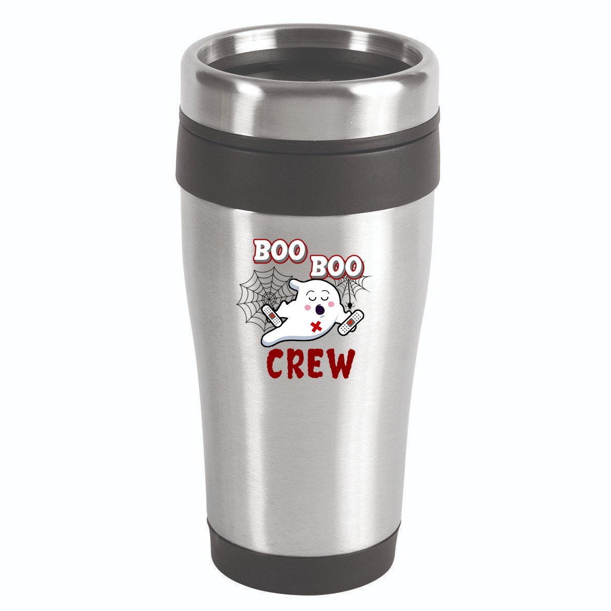 Boo Boo Crew Cute Nurse Ghost 16oz Travel Tumbler