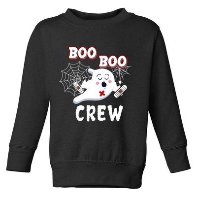 Boo Boo Crew Cute Nurse Ghost Toddler Sweatshirt