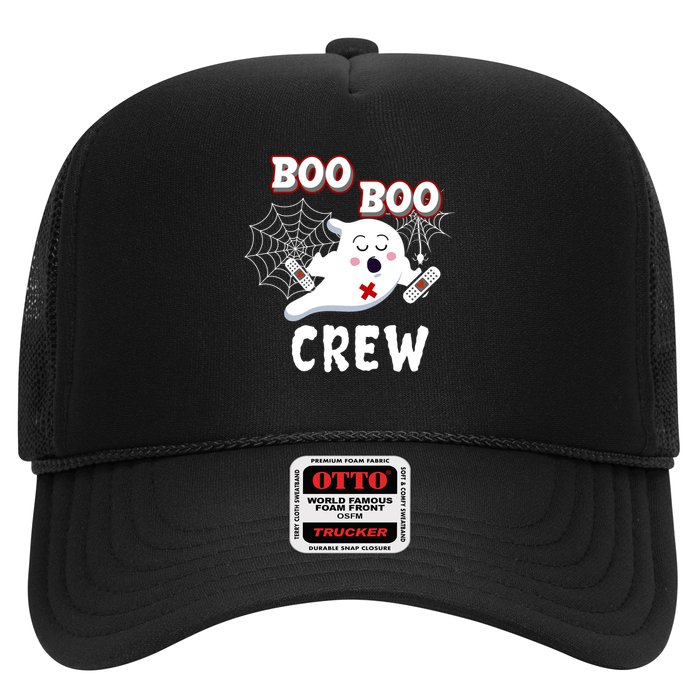 Boo Boo Crew Cute Nurse Ghost Trucker Hat