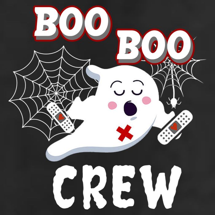 Boo Boo Crew Cute Nurse Ghost Trucker Hat