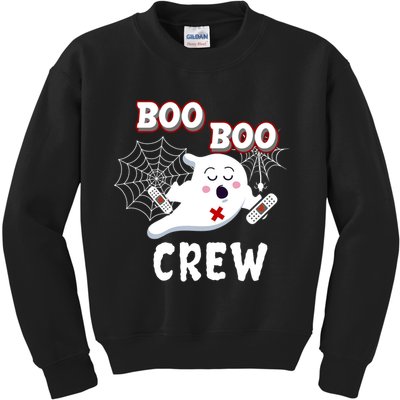 Boo Boo Crew Cute Nurse Ghost Kids Sweatshirt