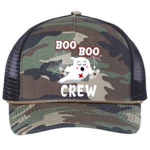 Boo Boo Crew Cute Nurse Ghost Retro Rope Trucker Hat Cap