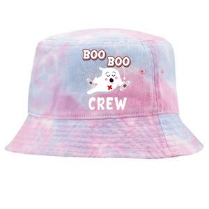 Boo Boo Crew Cute Nurse Ghost Tie-Dyed Bucket Hat