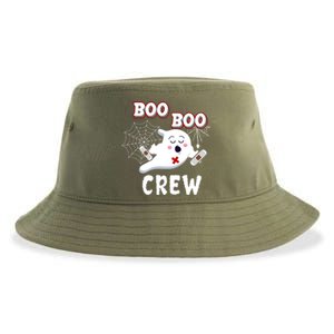 Boo Boo Crew Cute Nurse Ghost Sustainable Bucket Hat