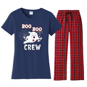 Boo Boo Crew Cute Nurse Ghost Women's Flannel Pajama Set