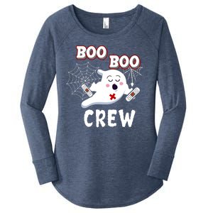 Boo Boo Crew Cute Nurse Ghost Women's Perfect Tri Tunic Long Sleeve Shirt