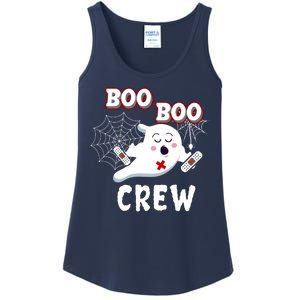 Boo Boo Crew Cute Nurse Ghost Ladies Essential Tank