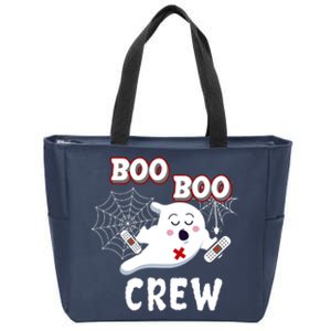 Boo Boo Crew Cute Nurse Ghost Zip Tote Bag