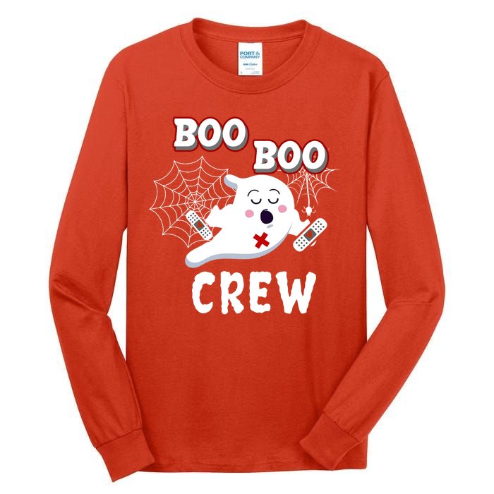 Boo Boo Crew Cute Nurse Ghost Tall Long Sleeve T-Shirt