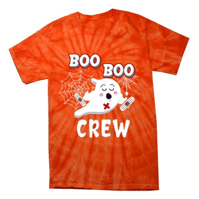 Boo Boo Crew Cute Nurse Ghost Tie-Dye T-Shirt