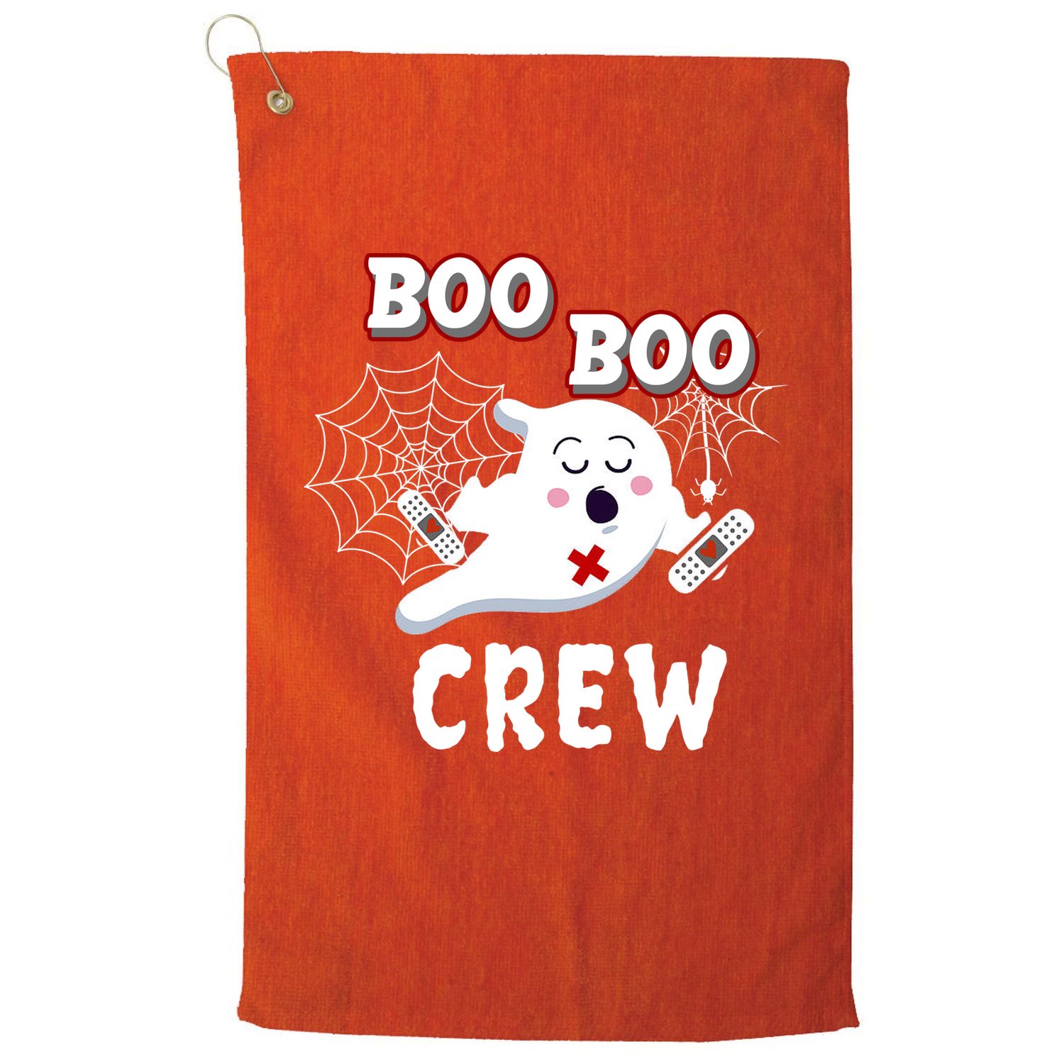 Boo Boo Crew Cute Nurse Ghost Golf Towel