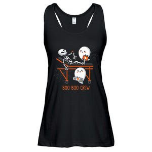 Boo Boo Crew Ghost Doctor Paramedic EMT Nurse Halloween Ladies Essential Flowy Tank