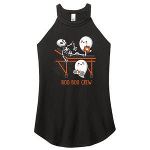 Boo Boo Crew Ghost Doctor Paramedic EMT Nurse Halloween Women's Perfect Tri Rocker Tank