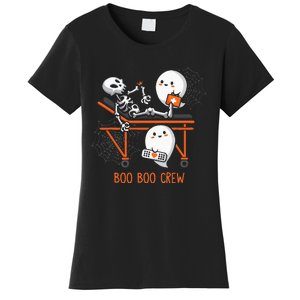 Boo Boo Crew Ghost Doctor Paramedic EMT Nurse Halloween Women's T-Shirt