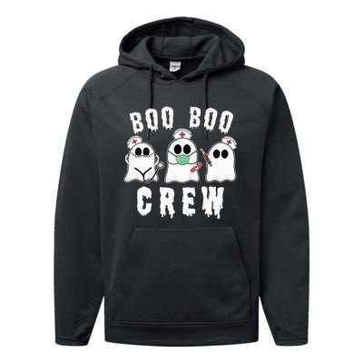 Boo Boo Crew Funny Nurse Halloween Ghost Costume Performance Fleece Hoodie