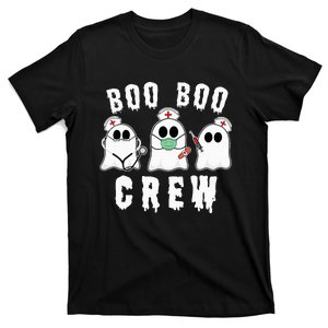 Boo Boo Crew Funny Nurse Halloween Ghost Costume T-Shirt