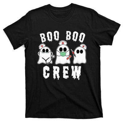 Boo Boo Crew Funny Nurse Halloween Ghost Costume T-Shirt