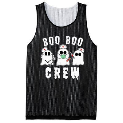 Boo Boo Crew Funny Nurse Halloween Ghost Costume Mesh Reversible Basketball Jersey Tank