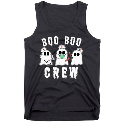 Boo Boo Crew Funny Nurse Halloween Ghost Costume Tank Top