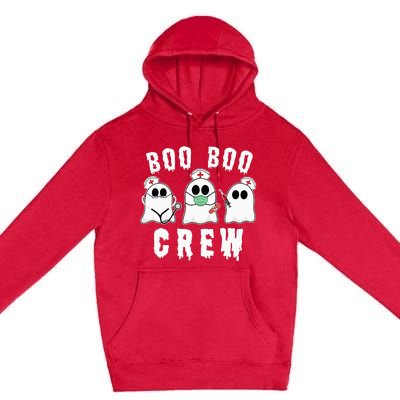 Boo Boo Crew Funny Nurse Halloween Ghost Costume Premium Pullover Hoodie