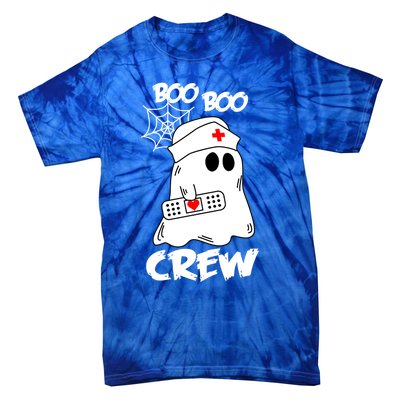 Boo Boo Crew Nurse Gift Funny Ghost Halloween Nurse Cool Gift Tie-Dye T-Shirt