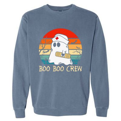 Boo Boo Crew quote Nurse cool Halloween Nurse Costume Garment-Dyed Sweatshirt