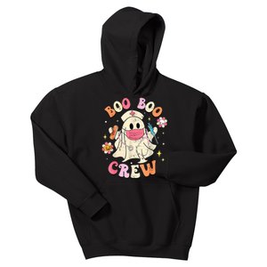 Boo Boo Crew Halloween Ghost Nurse Kids Hoodie