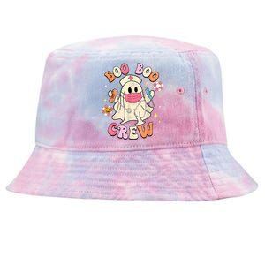 Boo Boo Crew Halloween Ghost Nurse Tie-Dyed Bucket Hat