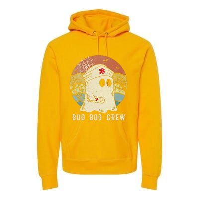 Boo Boo Crew Nurse Funny Ghost  Halloween  Nurse Premium Hoodie