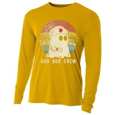 Boo Boo Crew Nurse Funny Ghost  Halloween  Nurse Cooling Performance Long Sleeve Crew