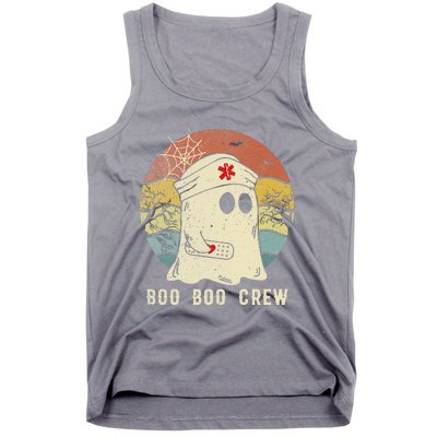 Boo Boo Crew Nurse Funny Ghost  Halloween  Nurse Tank Top