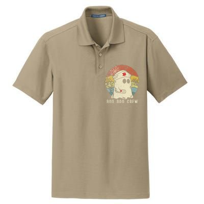 Boo Boo Crew Nurse Funny Ghost  Halloween  Nurse Dry Zone Grid Polo