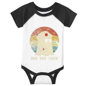 Boo Boo Crew Nurse Funny Ghost  Halloween  Nurse Infant Baby Jersey Bodysuit