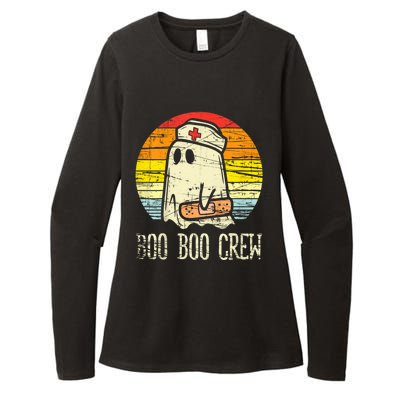 Boo Boo Crew Nurse Halloween Nurses Rn Ghost Womens CVC Long Sleeve Shirt