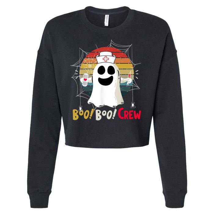 Boo Boo Crew Cropped Pullover Crew