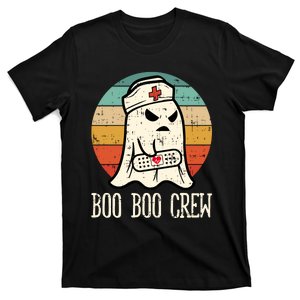 Boo Boo Crew Shirt Funny Halloween Nurse Retro Cute Ghost T-Shirt